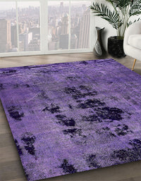 Abstract Purple Mimosa Purple Oriental Rug, abs5603