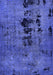 Machine Washable Oriental Blue Modern Rug, wshabs5603blu