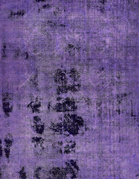 Machine Washable Abstract Purple Mimosa Purple Rug, wshabs5603