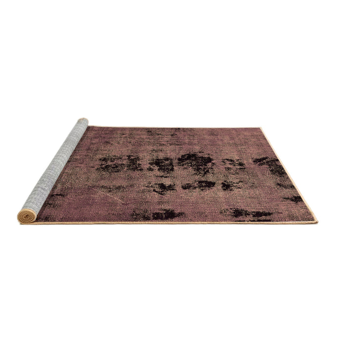 Sideview of Machine Washable Oriental Brown Modern Rug, wshabs5603brn
