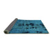 Sideview of Oriental Turquoise Modern Rug, abs5603turq