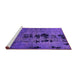 Sideview of Machine Washable Oriental Purple Modern Area Rugs, wshabs5603pur