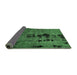 Sideview of Oriental Emerald Green Modern Rug, abs5603emgrn