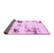 Sideview of Oriental Pink Modern Rug, abs5604pnk