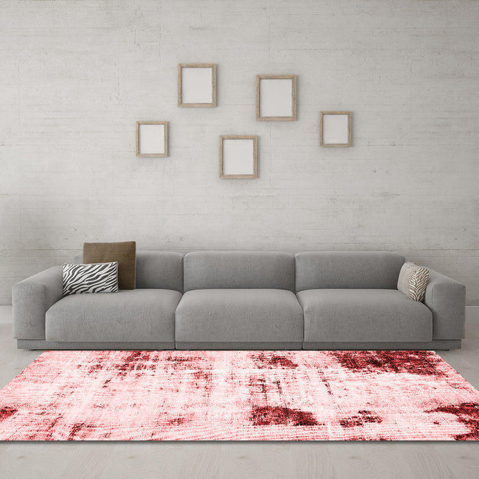 Modern Red Washable Rugs