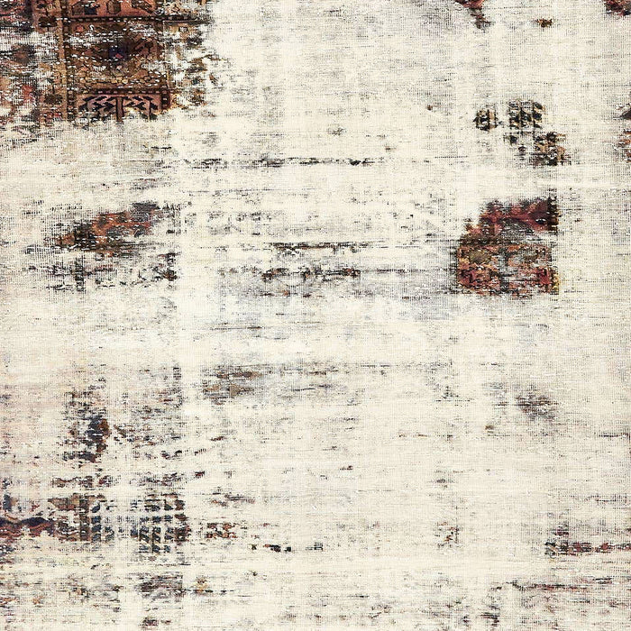 Machine Washable Abstract Blanched Almond Beige Rug, wshabs5604