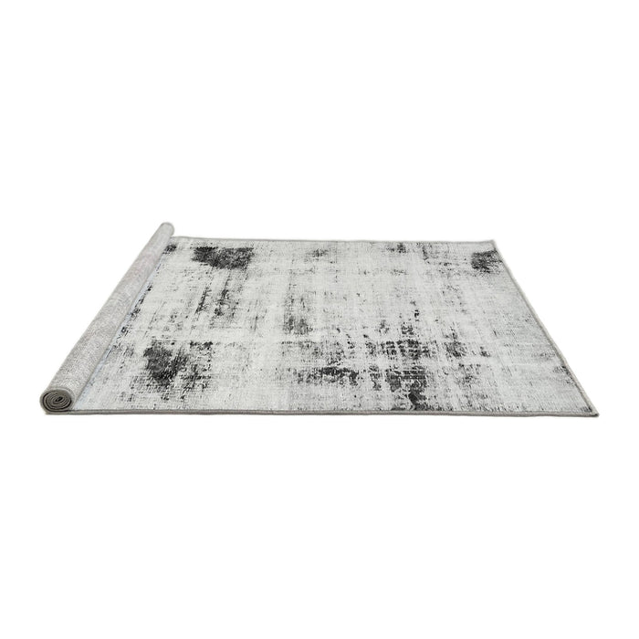 Sideview of Machine Washable Oriental Gray Modern Rug, wshabs5604gry