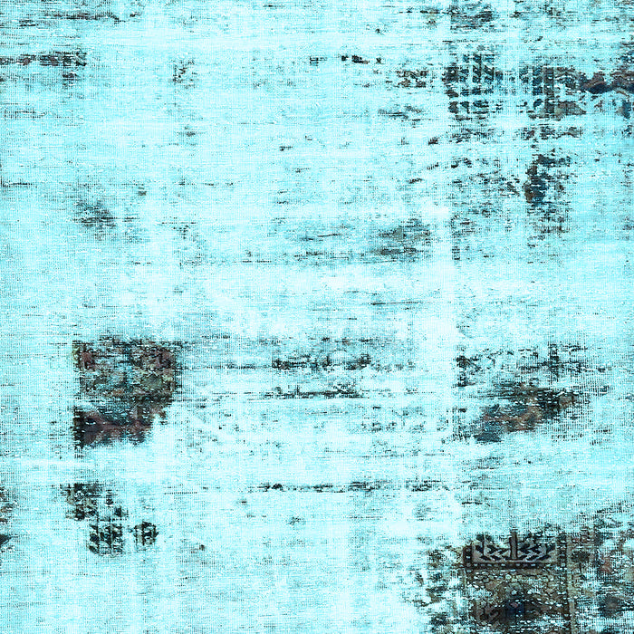 Machine Washable Oriental Light Blue Modern Rug, wshabs5604lblu
