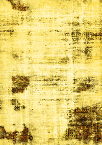 Oriental Yellow Modern Rug, abs5604yw