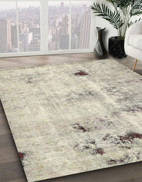 Abstract Tan Brown Gold Solid Rug, abs5605