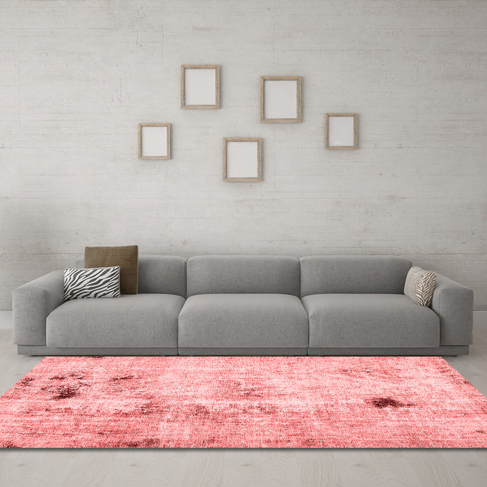 Modern Red Washable Rugs