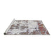 Sideview of Machine Washable Abstract Rose Dust Purple Rug, wshabs5606