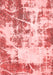 Abstract Red Modern Area Rugs