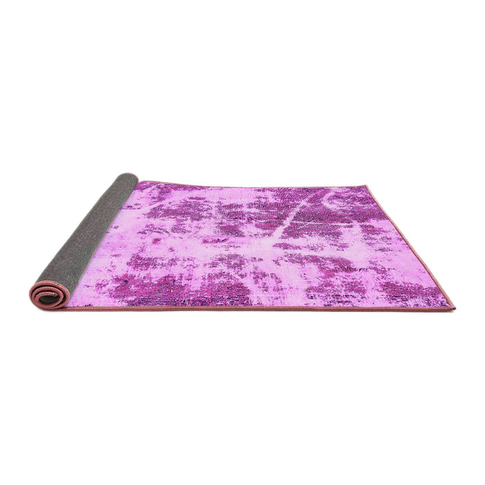 Sideview of Abstract Pink Modern Rug, abs5606pnk