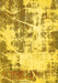 Abstract Yellow Modern Rug, abs5606yw