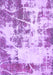 Machine Washable Abstract Purple Modern Area Rugs, wshabs5606pur
