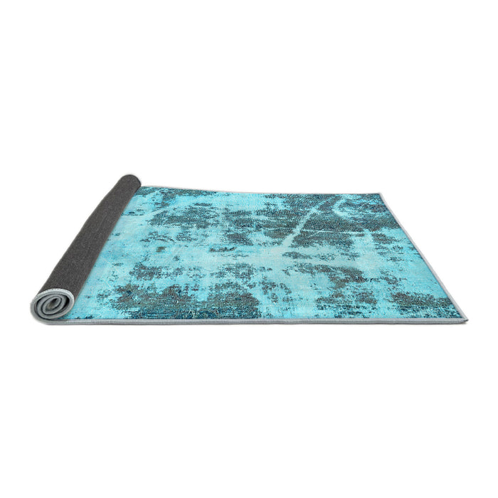 Sideview of Abstract Light Blue Modern Rug, abs5606lblu
