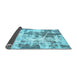 Sideview of Abstract Light Blue Modern Rug, abs5606lblu