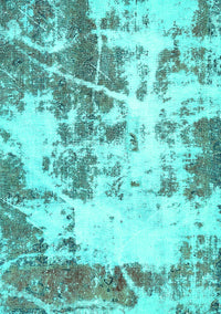 Abstract Turquoise Modern Rug, abs5606turq