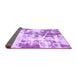 Sideview of Abstract Purple Modern Rug, abs5606pur