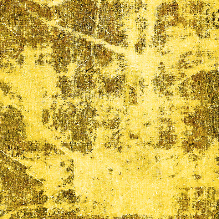 Machine Washable Abstract Yellow Modern Rug, wshabs5606yw