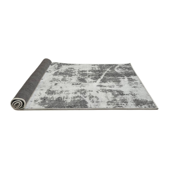 Sideview of Abstract Gray Modern Rug, abs5606gry