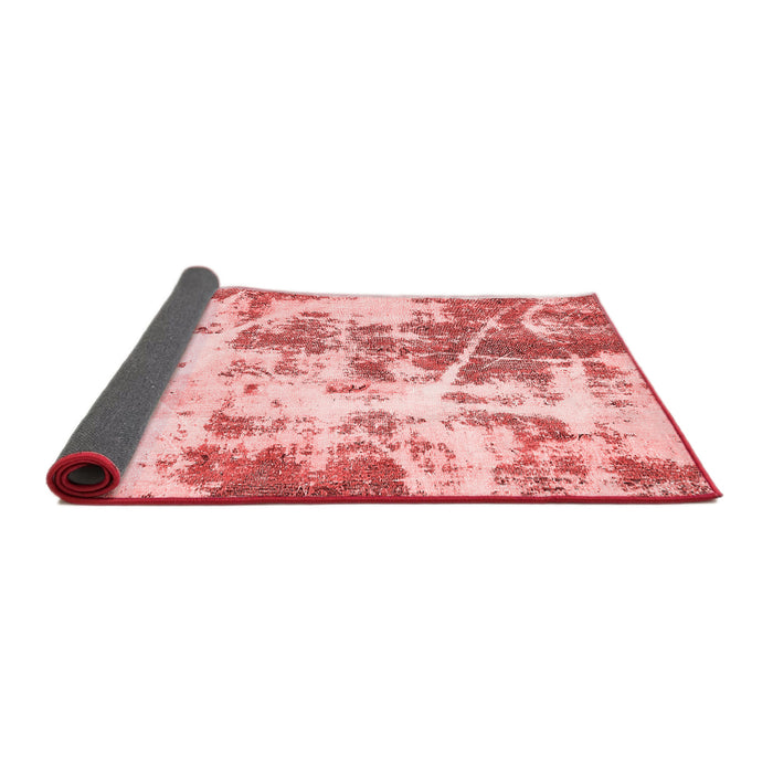 Abstract Red Modern Area Rugs