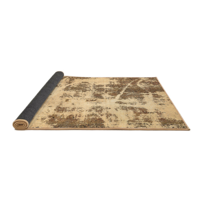 Sideview of Abstract Brown Modern Rug, abs5606brn