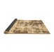 Sideview of Abstract Brown Modern Rug, abs5606brn