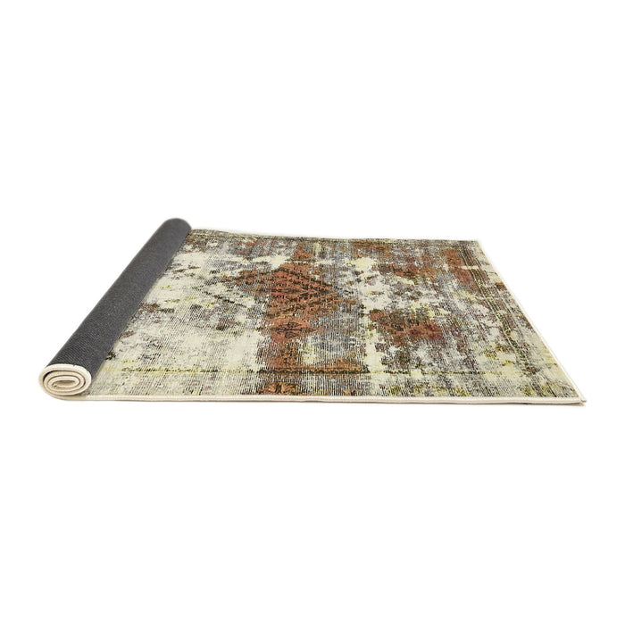 Sideview of Abstract Vanilla Gold Modern Rug, abs5607