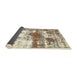 Sideview of Abstract Vanilla Gold Modern Rug, abs5607