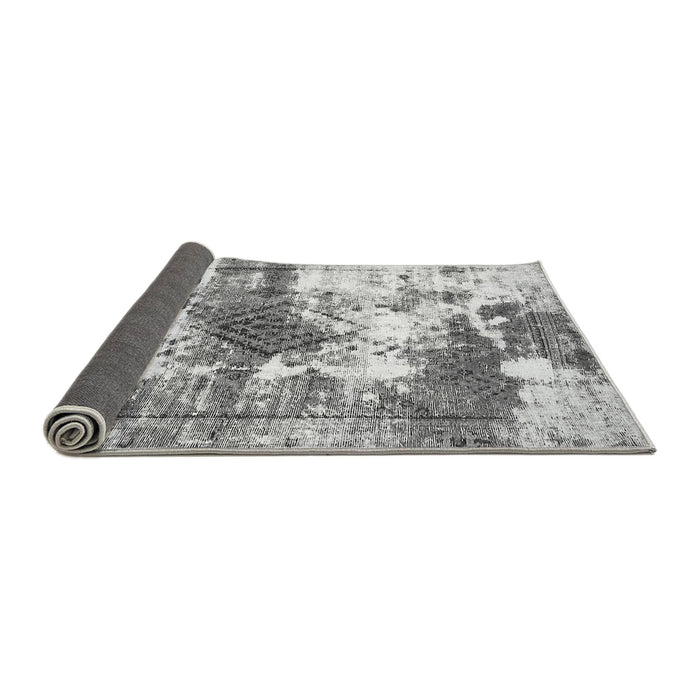 Sideview of Abstract Gray Modern Rug, abs5607gry