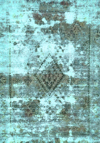 Abstract Light Blue Modern Rug, abs5607lblu