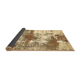 Sideview of Abstract Brown Modern Rug, abs5607brn