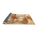 Sideview of Abstract Orange Modern Rug, abs5607org