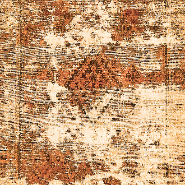 Machine Washable Abstract Orange Modern Area Rugs, wshabs5607org