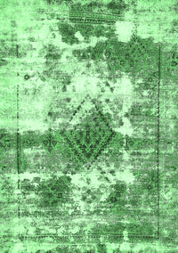 Abstract Emerald Green Modern Rug, abs5607emgrn