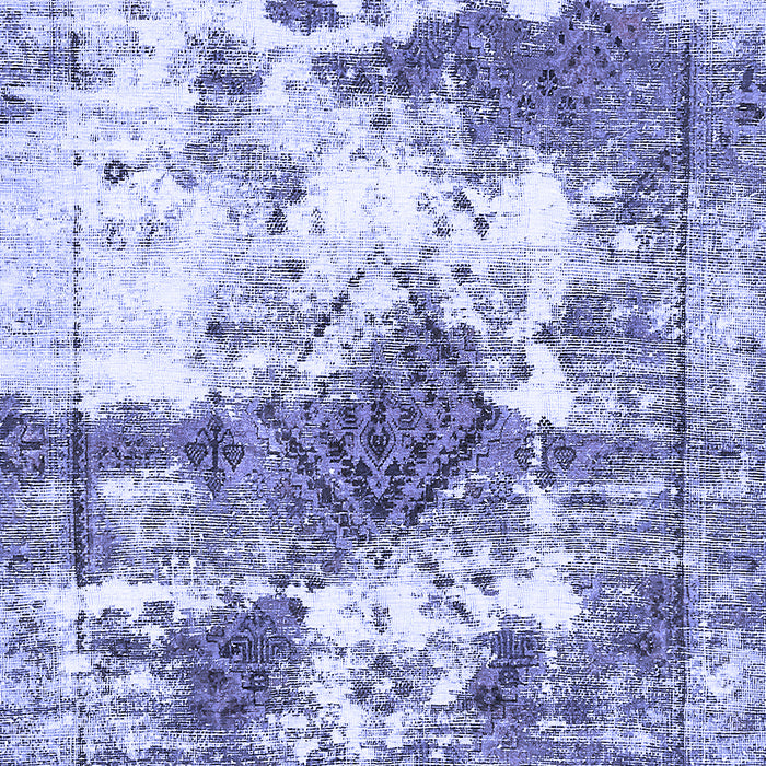 Abstract Blue Modern Rug, abs5607blu