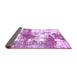 Sideview of Abstract Purple Modern Rug, abs5607pur