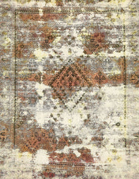 Machine Washable Abstract Vanilla Gold Rug, wshabs5607