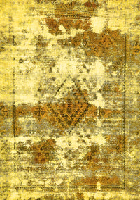 Abstract Yellow Modern Rug, abs5607yw