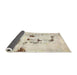 Sideview of Abstract Camel Brown Solid Rug, abs5608