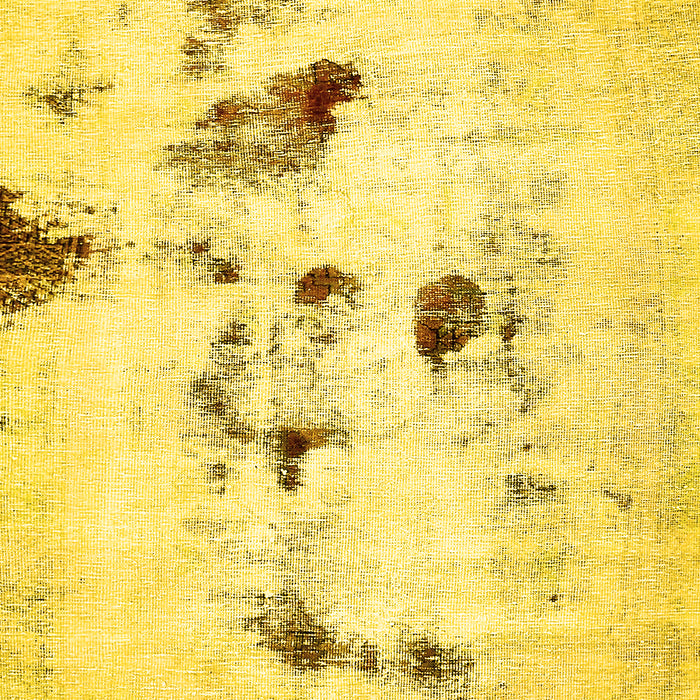 Machine Washable Solid Yellow Modern Rug, wshabs5608yw