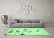 Machine Washable Solid Emerald Green Modern Area Rugs in a Living Room,, wshabs5608emgrn