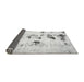 Sideview of Solid Gray Modern Rug, abs5608gry