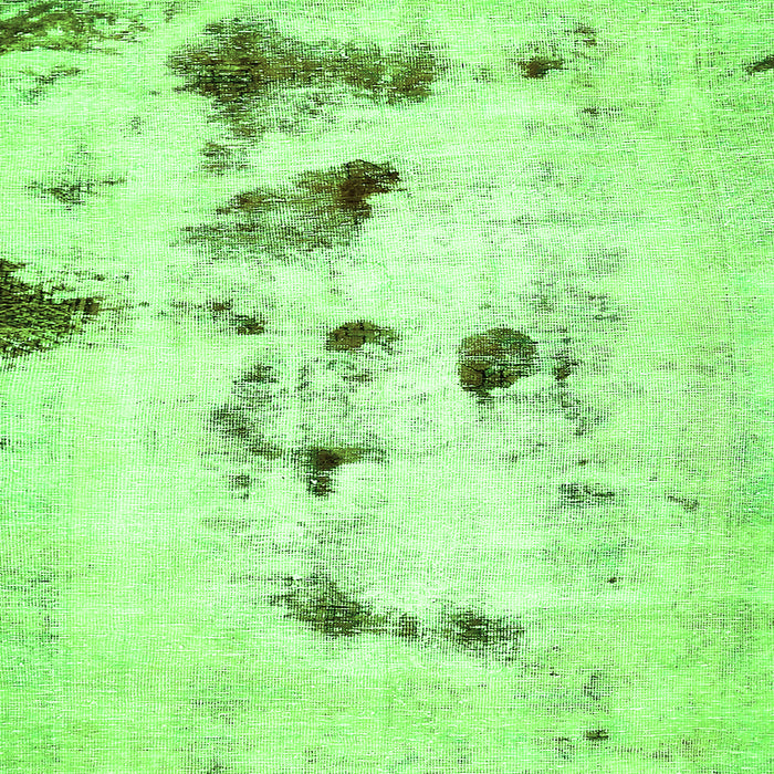 Square Machine Washable Solid Green Modern Area Rugs, wshabs5608grn