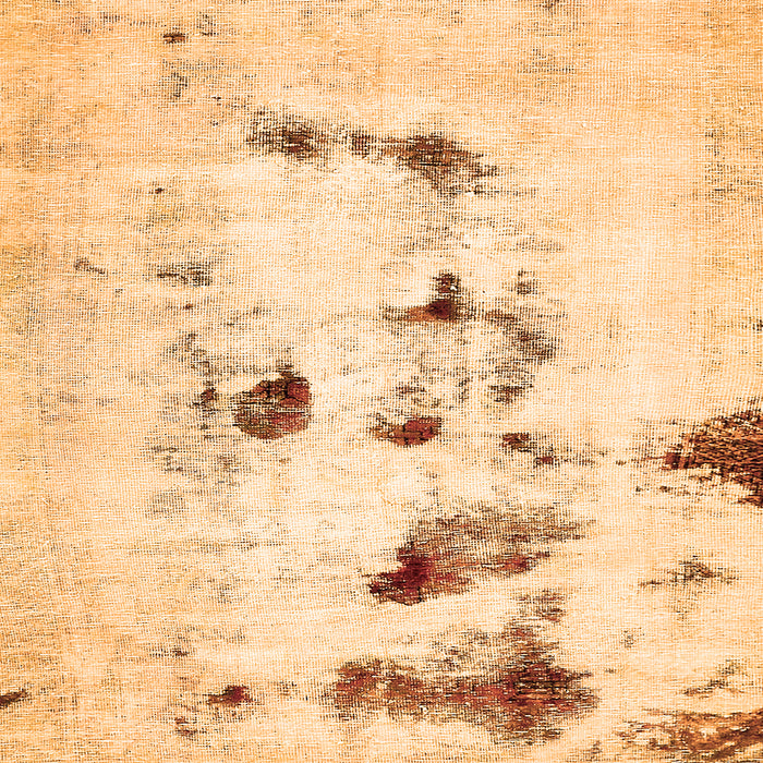 Square Machine Washable Solid Orange Modern Area Rugs, wshabs5608org