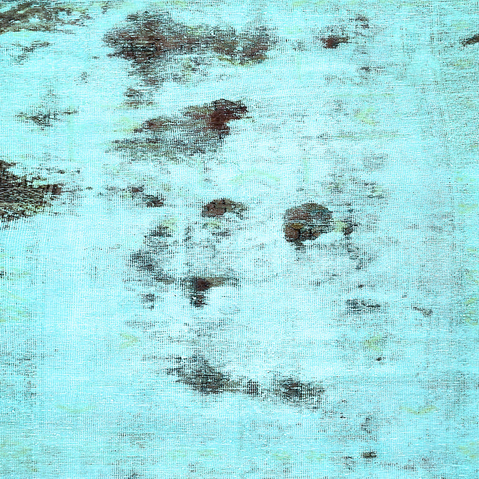 Square Machine Washable Solid Light Blue Modern Rug, wshabs5608lblu