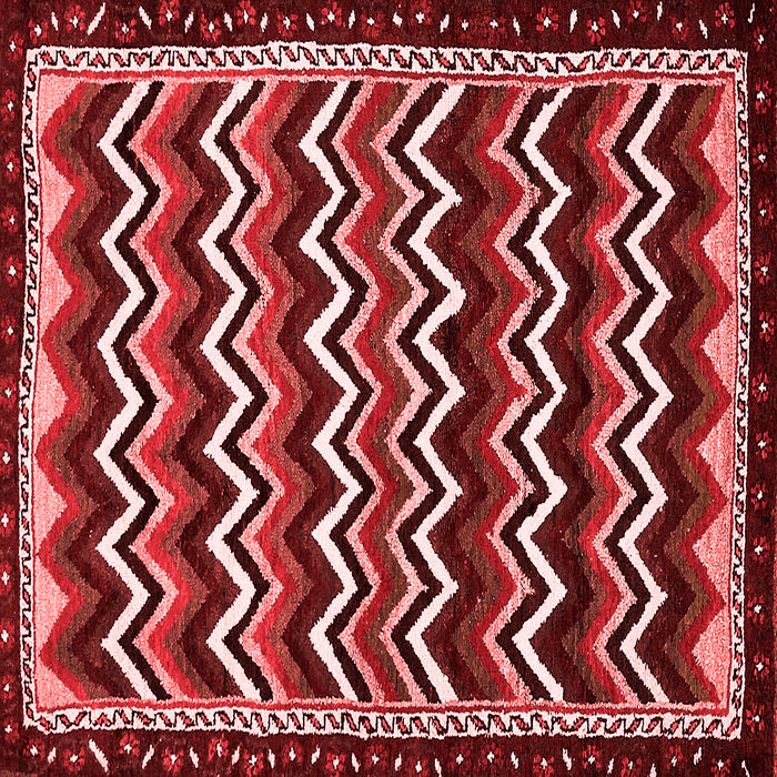Machine Washable Abstract Red Modern Rug, wshabs5609red