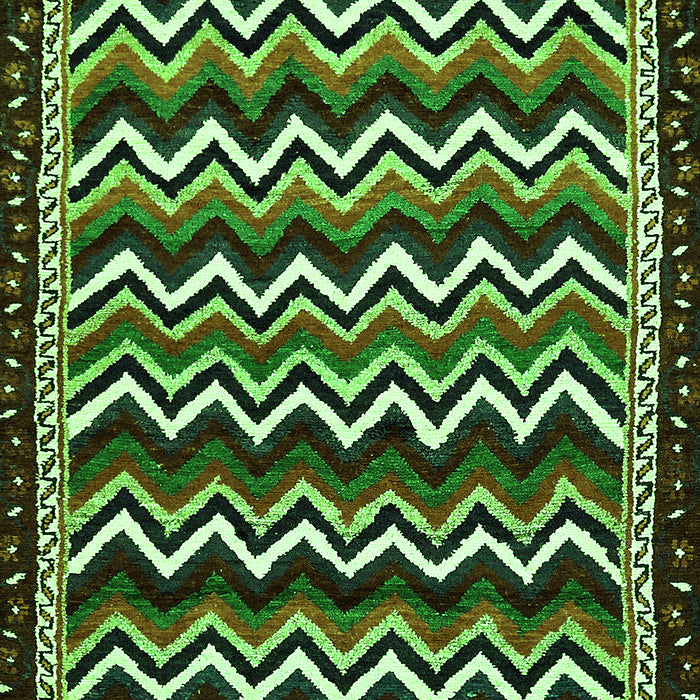 Machine Washable Abstract Green Modern Area Rugs, wshabs5609grn